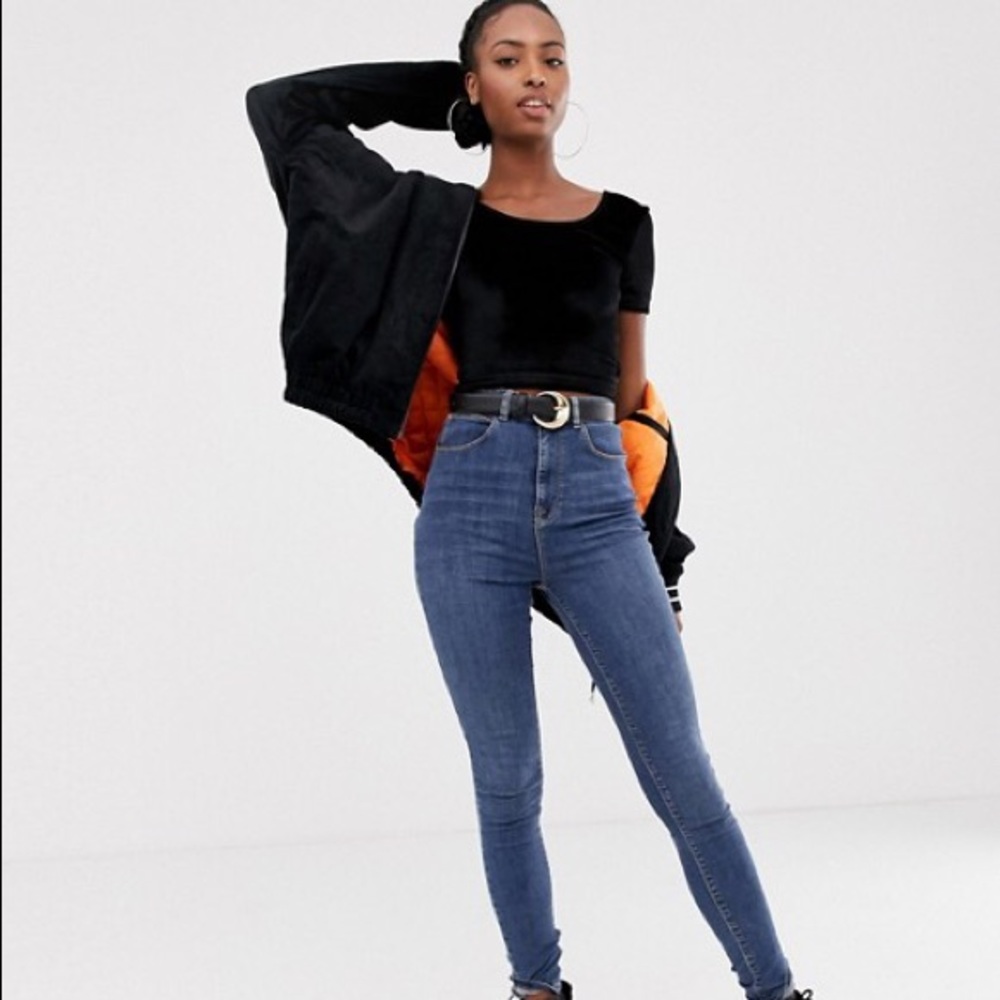 ASOS super cute collision high waist Jeans